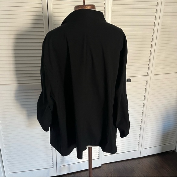 Torrid Black Blazer Jacket 3/4 Length Ruched Sleeves 6X - Picture 3 of 9